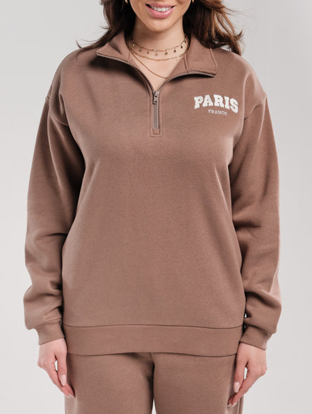Premium Tall Women's Quarter Zip Sweatshirt