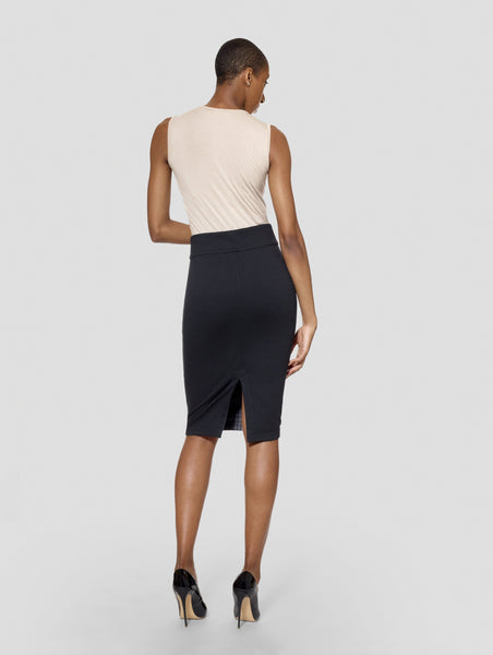 TallMoi Tall Reversible Uma Plaid/Black Skirt