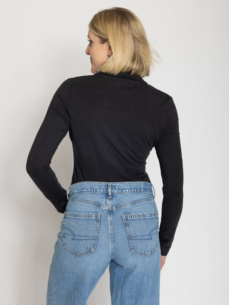Tall Women’s Collared Long Sleeve Bodysuit