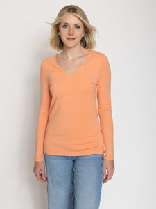 Tall Women’s Double Front V-Neck Long Sleeve Tee