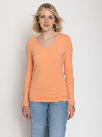 Tall Women’s Double Front V-Neck Long Sleeve Tee