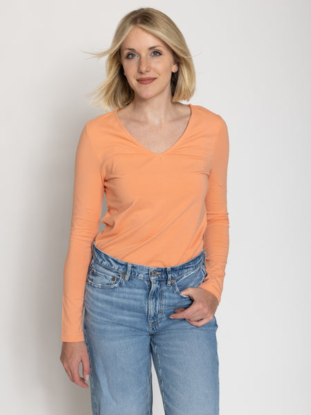 Tall Women’s Double Front V-Neck Long Sleeve Tee
