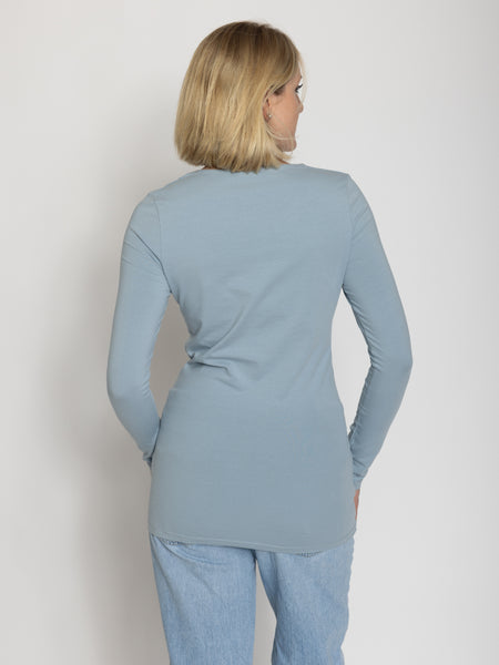 Tall Women’s Double Front Scoop Neck Long Sleeve Tee