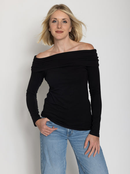 Tall Women’s Off Shoulder Long Sleeve Tee