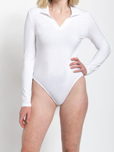 Tall Women’s Collared Long Sleeve Bodysuit