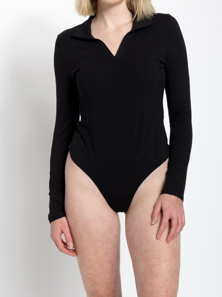Tall Women’s Collared Long Sleeve Bodysuit
