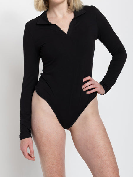 Tall Women’s Collared Long Sleeve Bodysuit
