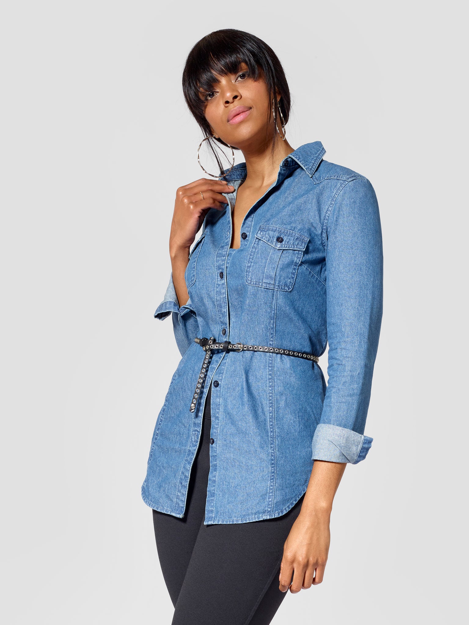 Tall Denim Shirt Tall Moi Tall Womenswear