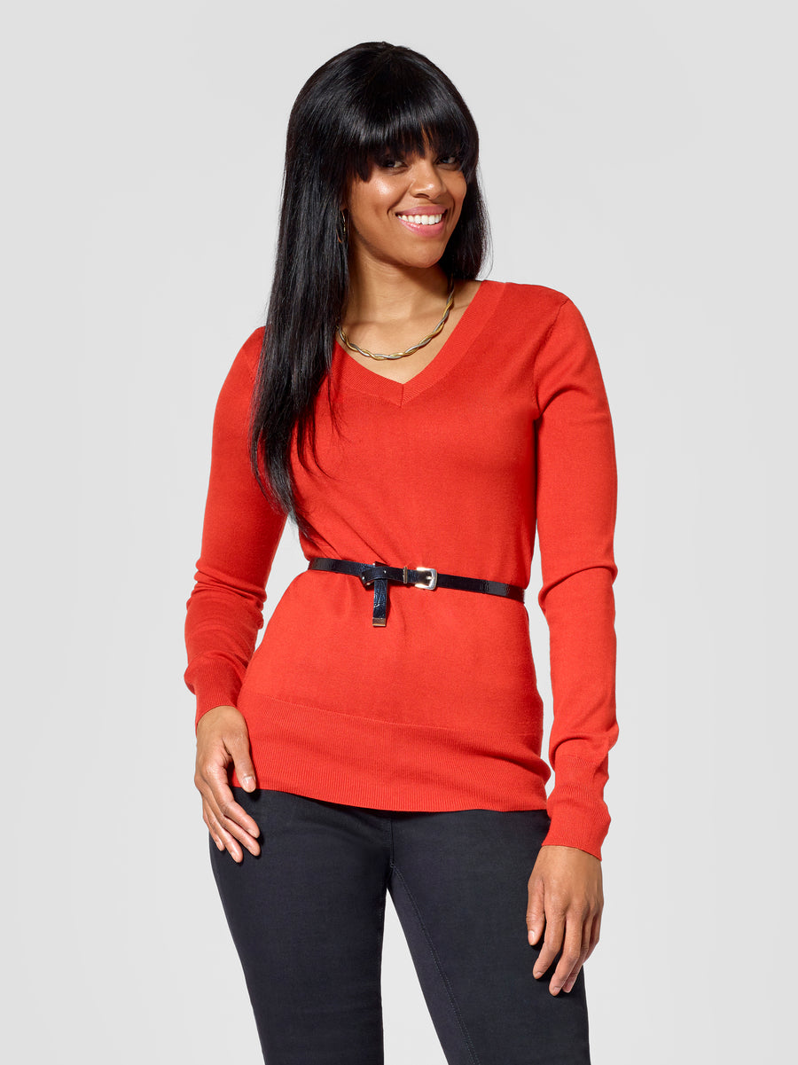 Tall Women's V-Neck Sweater