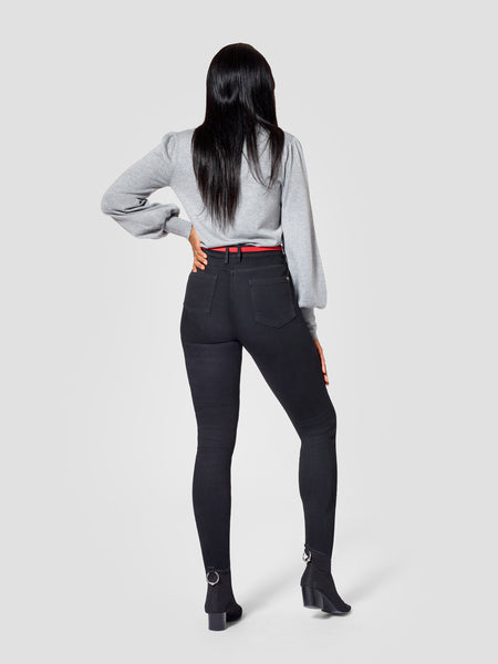 Tall Womenswear Premium Black Tall Skinny Jeans -Inseams 36, 37, 38 inches