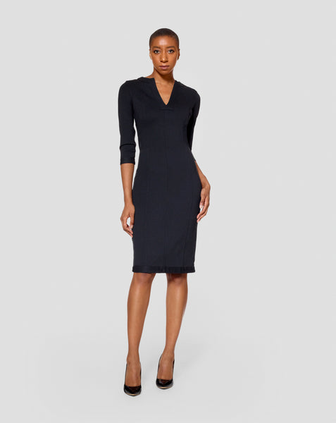 Tall Geena Plaid /Black Reversible Dress