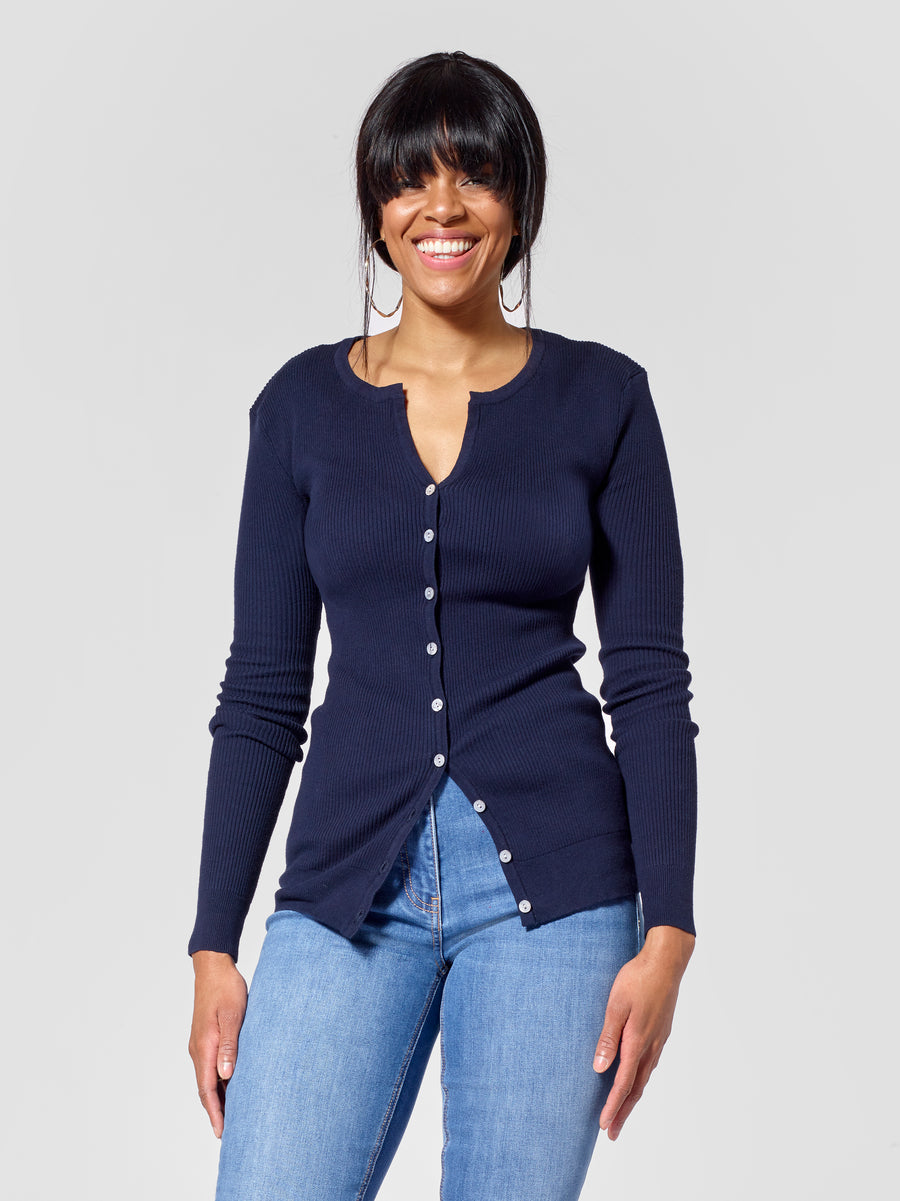 Tall Women's Ribbed Cardigan